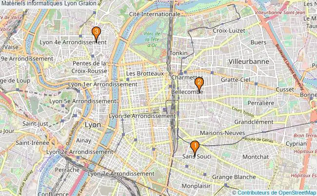 plan Matériels informatiques Lyon Associations matériels informatiques Lyon : 4 associations