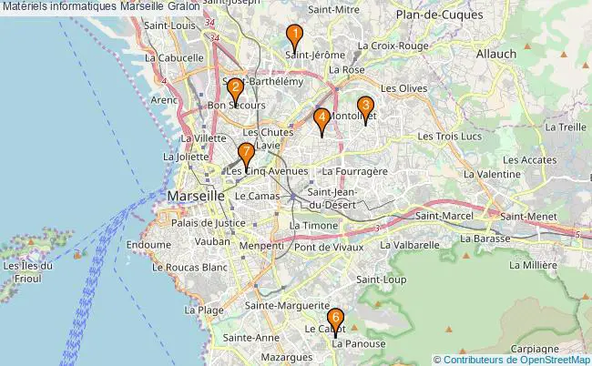 plan Matériels informatiques Marseille Associations matériels informatiques Marseille : 7 associations