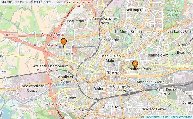 plan Matériels informatiques Rennes Associations matériels informatiques Rennes : 2 associations