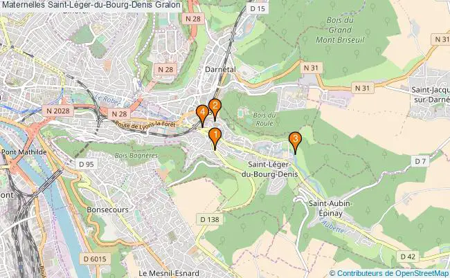 plan Maternelles Saint-Léger-du-Bourg-Denis Associations Maternelles Saint-Léger-du-Bourg-Denis : 4 associations