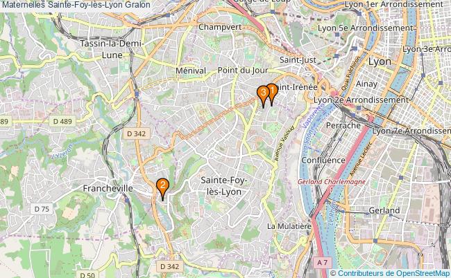 plan Maternelles Sainte-Foy-lès-Lyon Associations Maternelles Sainte-Foy-lès-Lyon : 3 associations