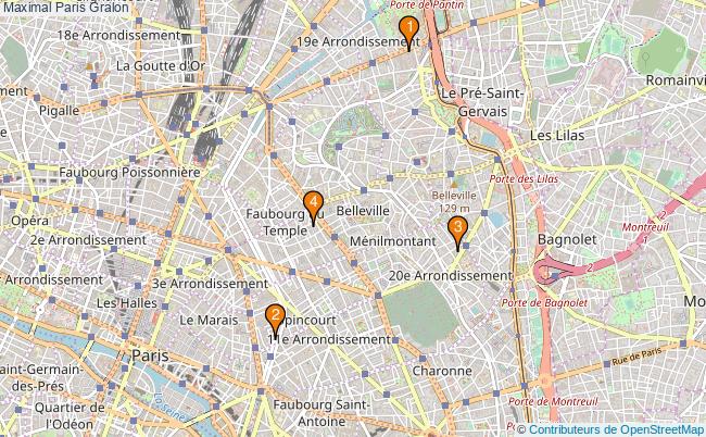 plan Maximal Paris Associations Maximal Paris : 5 associations