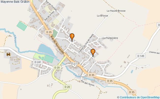 plan Mayenne Bais Associations Mayenne Bais : 2 associations
