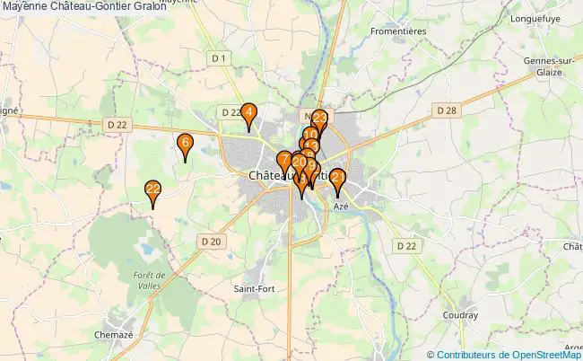 plan Mayenne Château-Gontier Associations Mayenne Château-Gontier : 24 associations