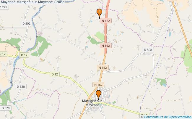 plan Mayenne Martigné-sur-Mayenne Associations Mayenne Martigné-sur-Mayenne : 2 associations