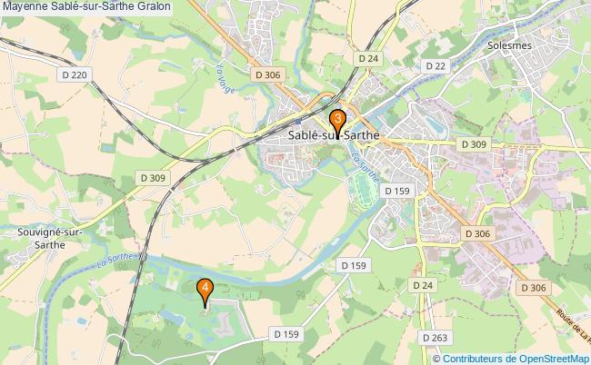 plan Mayenne Sablé-sur-Sarthe Associations Mayenne Sablé-sur-Sarthe : 4 associations