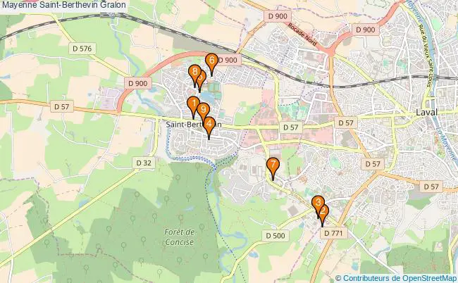 plan Mayenne Saint-Berthevin Associations Mayenne Saint-Berthevin : 11 associations