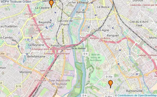 plan MDPH Toulouse Associations MDPH Toulouse : 2 associations