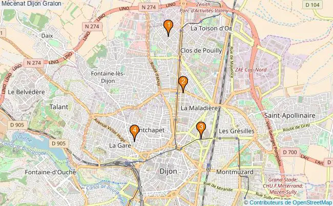 plan Mécénat Dijon Associations mécénat Dijon : 4 associations