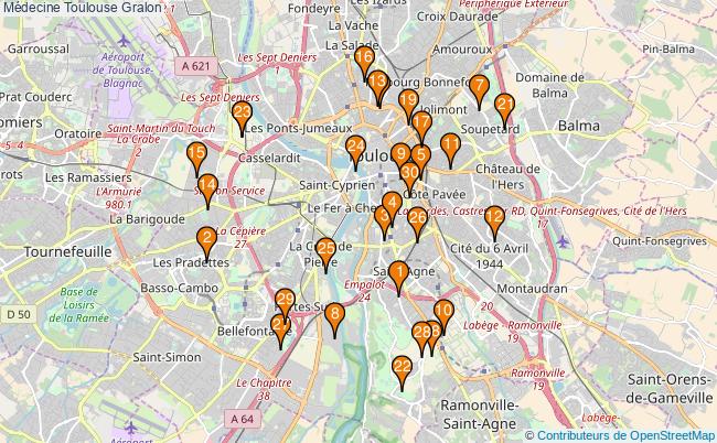 plan Médecine Toulouse Associations médecine Toulouse : 68 associations