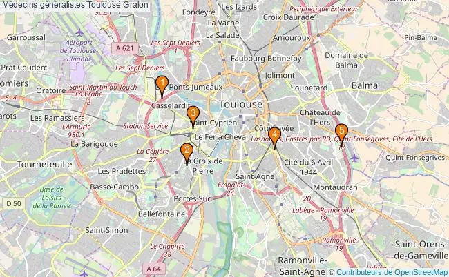 plan Médecins généralistes Toulouse Associations médecins généralistes Toulouse : 7 associations
