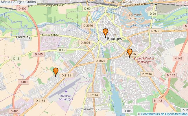 plan Média Bourges Associations média Bourges : 3 associations