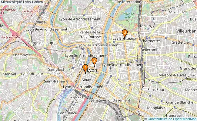 plan Médiathèque Lyon Associations médiathèque Lyon : 2 associations
