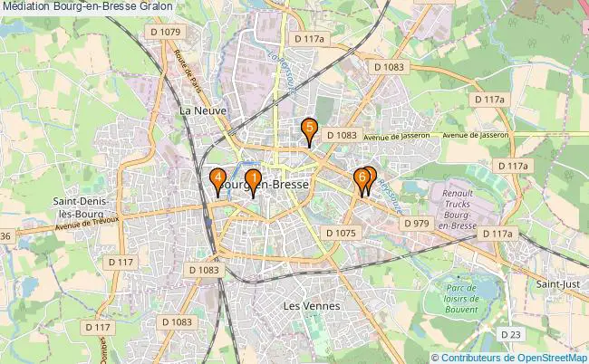 plan Médiation Bourg-en-Bresse Associations médiation Bourg-en-Bresse : 8 associations