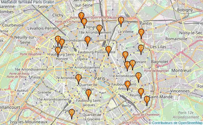 plan Médiation familiale Paris Associations médiation familiale Paris : 21 associations