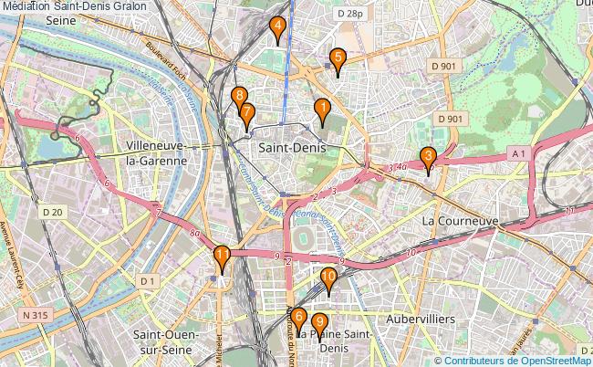 plan Médiation Saint-Denis Associations médiation Saint-Denis : 15 associations