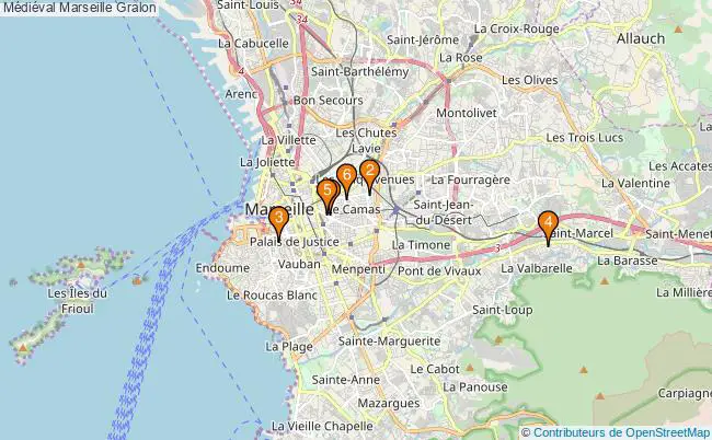 plan Médiéval Marseille Associations médiéval Marseille : 7 associations