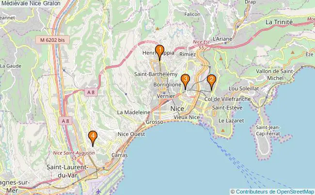 plan Médiévale Nice Associations médiévale Nice : 4 associations