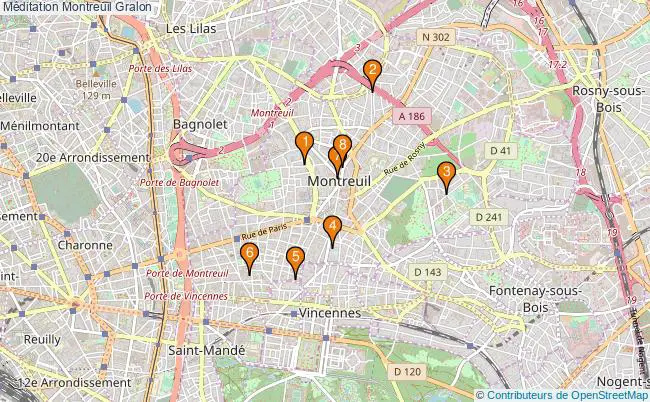 plan Méditation Montreuil Associations méditation Montreuil : 13 associations