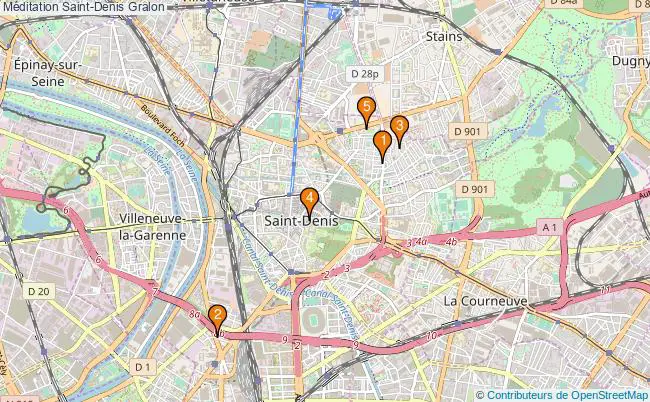 plan Méditation Saint-Denis Associations méditation Saint-Denis : 8 associations