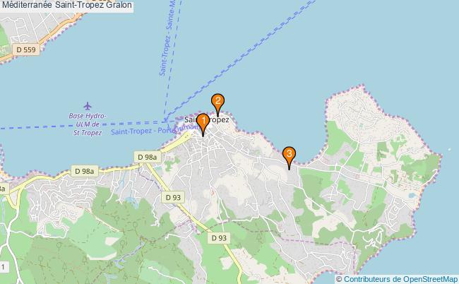 plan Méditerranée Saint-Tropez Associations Méditerranée Saint-Tropez : 3 associations