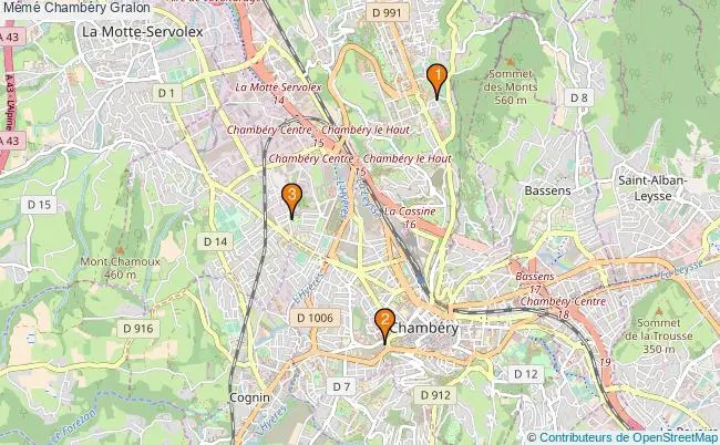 plan Mémé Chambéry Associations Mémé Chambéry : 3 associations