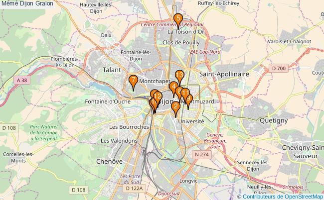 plan Mémé Dijon Associations Mémé Dijon : 12 associations