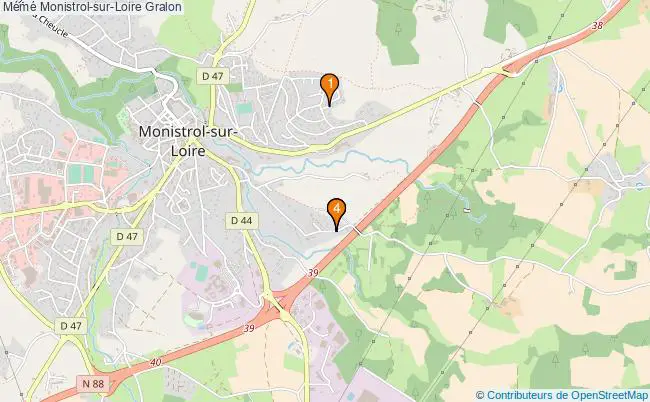 plan Mémé Monistrol-sur-Loire Associations Mémé Monistrol-sur-Loire : 4 associations