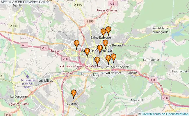 plan Mental Aix en Provence Associations Mental Aix en Provence : 12 associations
