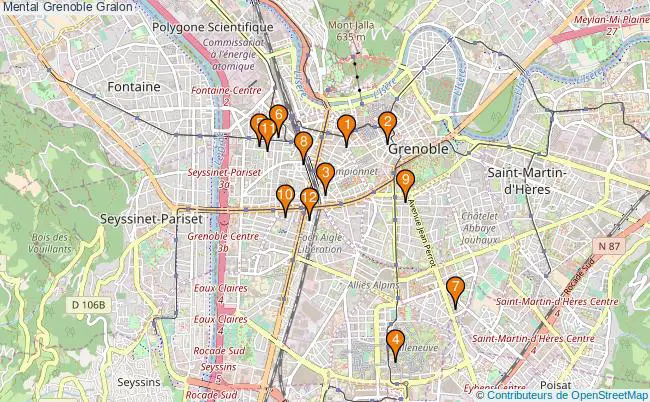plan Mental Grenoble Associations Mental Grenoble : 12 associations