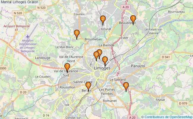 plan Mental Limoges Associations Mental Limoges : 10 associations