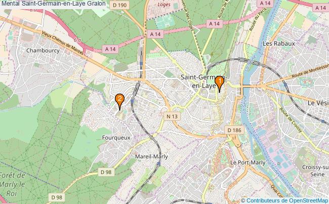 plan Mental Saint-Germain-en-Laye Associations Mental Saint-Germain-en-Laye : 3 associations