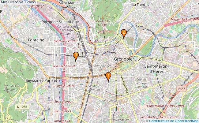 plan Mer Grenoble Associations Mer Grenoble : 3 associations