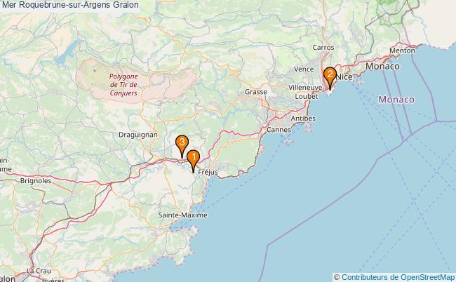 plan Mer Roquebrune-sur-Argens Associations Mer Roquebrune-sur-Argens : 3 associations