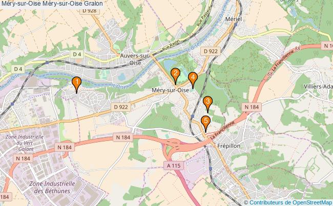 plan Méry-sur-Oise Méry-sur-Oise Associations Méry-sur-Oise Méry-sur-Oise : 5 associations