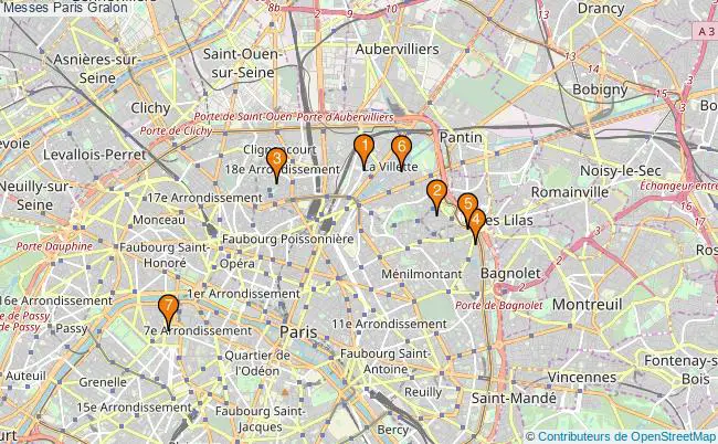 plan Messes Paris Associations messes Paris : 7 associations