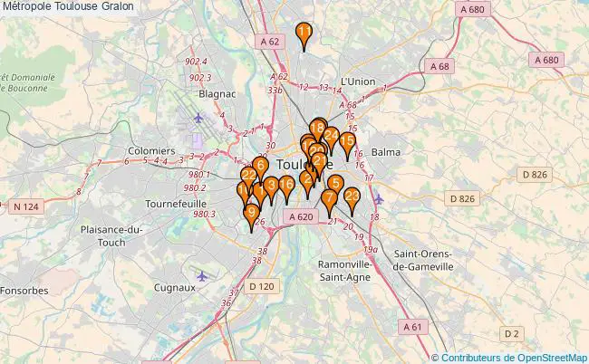 plan Métropole Toulouse Associations métropole Toulouse : 29 associations