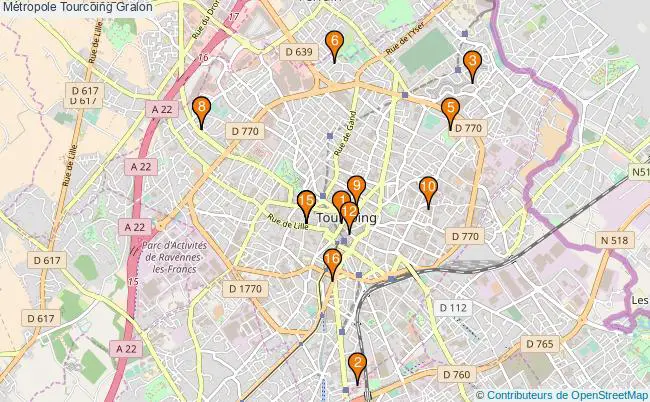 plan Métropole Tourcoing Associations métropole Tourcoing : 18 associations