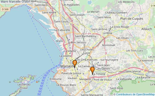 plan Miami Marseille Associations Miami Marseille : 3 associations