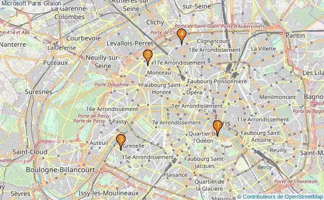 plan Microsoft Paris Associations Microsoft Paris : 5 associations