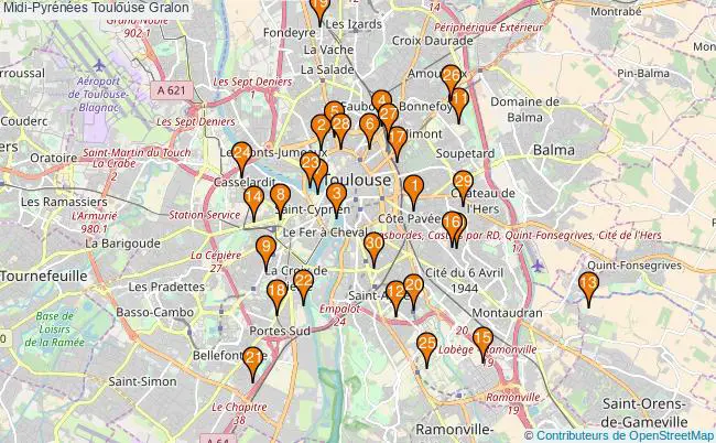 plan Midi-Pyrénées Toulouse Associations Midi-Pyrénées Toulouse : 293 associations