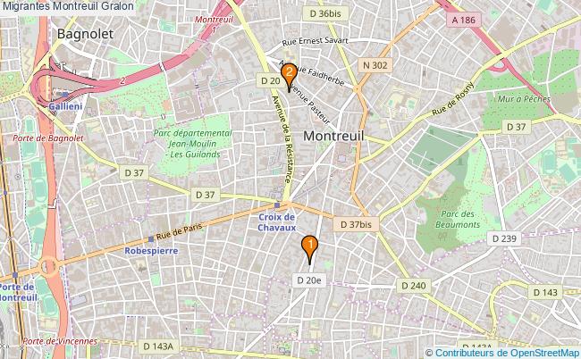 plan Migrantes Montreuil Associations migrantes Montreuil : 4 associations