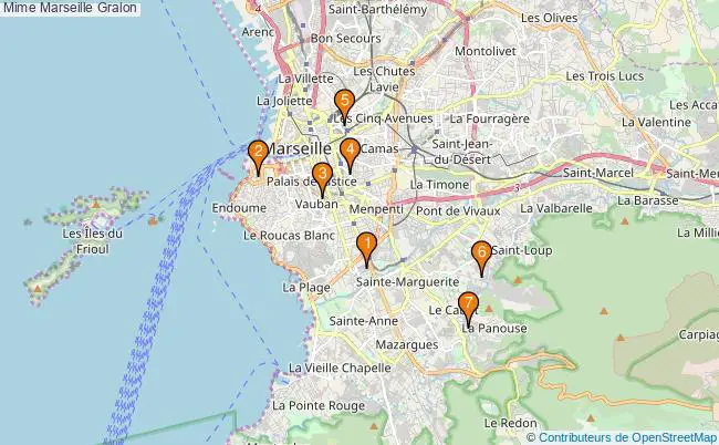 plan Mime Marseille Associations mime Marseille : 7 associations
