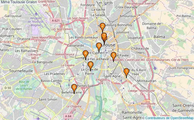 plan Mime Toulouse Associations mime Toulouse : 9 associations