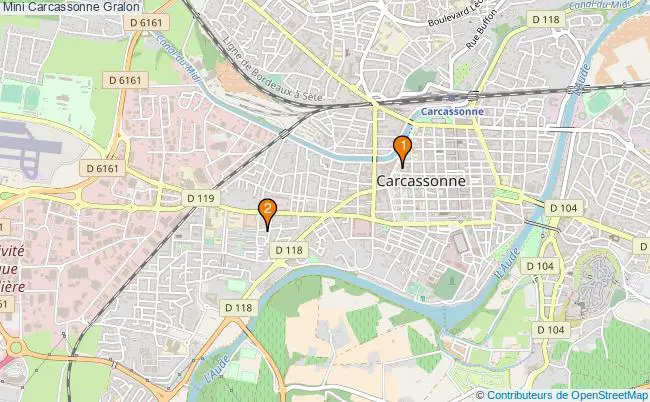 plan Mini Carcassonne Associations Mini Carcassonne : 3 associations