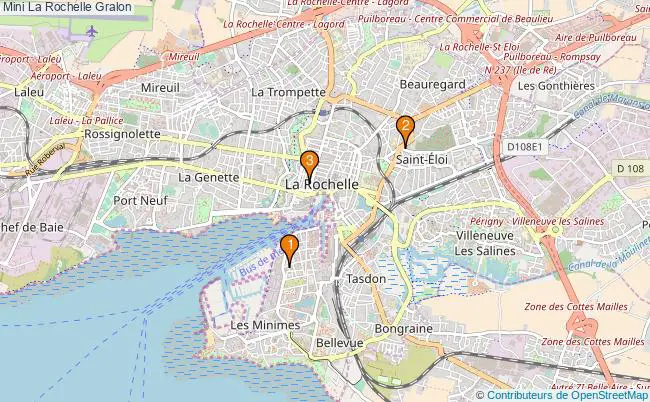 plan Mini La Rochelle Associations Mini La Rochelle : 4 associations