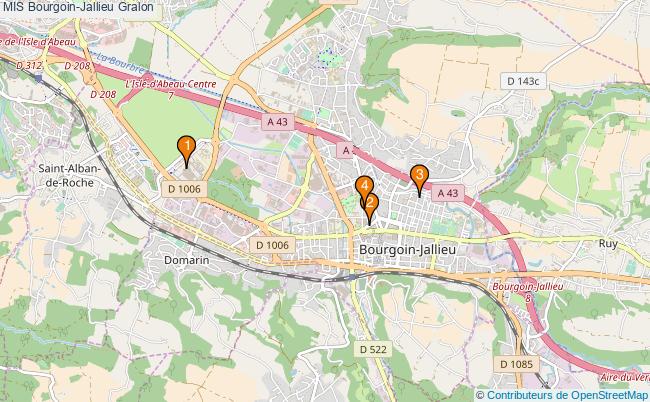 plan MIS Bourgoin-Jallieu Associations MIS Bourgoin-Jallieu : 3 associations