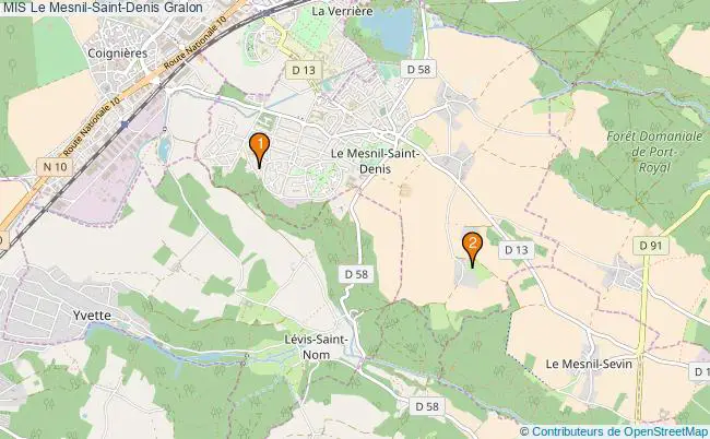 plan MIS Le Mesnil-Saint-Denis Associations MIS Le Mesnil-Saint-Denis : 2 associations