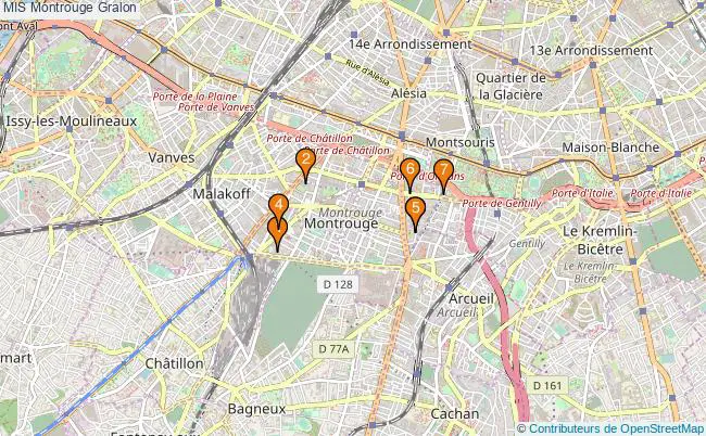plan MIS Montrouge Associations MIS Montrouge : 7 associations