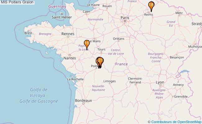 plan MIS Poitiers Associations MIS Poitiers : 19 associations